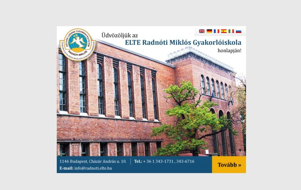 ELTE Radnóti Miklós Gyakorlóiskola Budapest