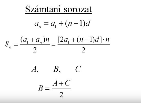 Számsorozatok – Matematika érettségi felkészítő videó