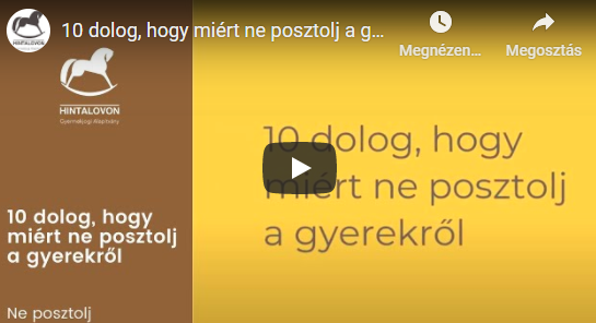 10 dolog, hogy miért ne posztolj a gyerekről